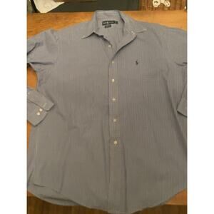 Mens Ralph Lauren Polo Long Sleeve Shirt - Size 16 32/33